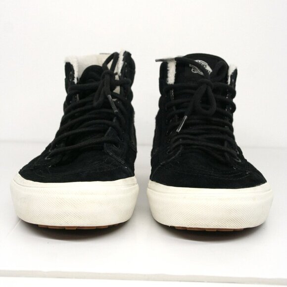 Vans SK8-Hi MTE Black Suede Hi Top Sherpa Lined Unisex Sneaker Shoes Sz W9.5  M8 - Picture 2 of 10